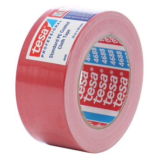 [T-04688-46] BANDA ADEZIVA REPARARE POLIETILENA 50MM / 25M ROSU Tesa