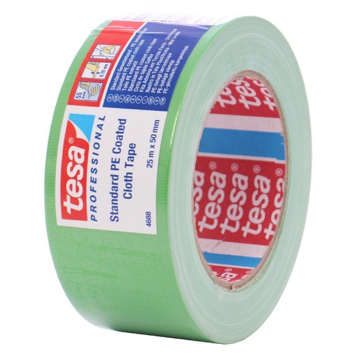 [T-04688-48] Banda adeziva reparare polietilena 50mm/25m verde Tesa
