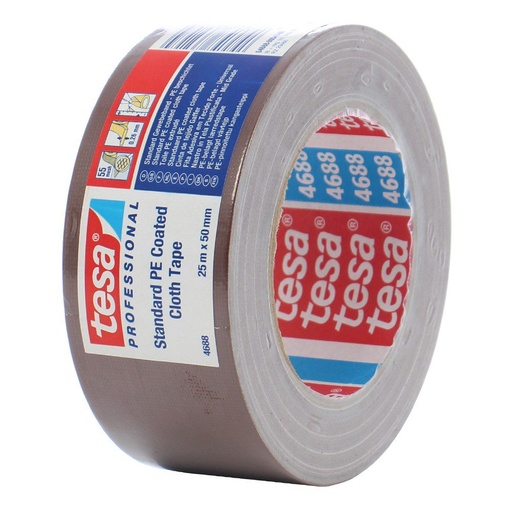[T-04688-49] Banda adeziva reparare polietilena 50mm/25m maro Tesa