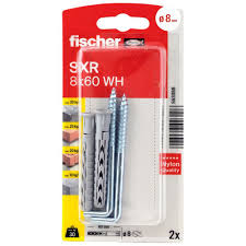 [563088] Diblu pentru zidarie, din nylon, cu carlig in vinclu, Fischer WH 563088, 8 x 60 mm, set 2 bucati
