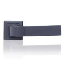 [109076] Maner cu rozeta patrata pentru usa interior, Bologna A003-WC-56-11, aluminiu, negru, 127x53.5mm Yale