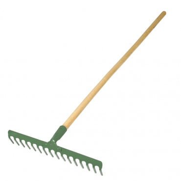 [12386] Grebla metalica cu maner lemn 130cm / 14 dinti Proline
