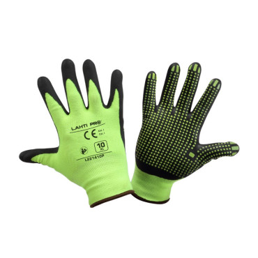 [l221410k] Manusa insertie spuma nitril cu picouri - 10 Lahti Pro
