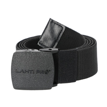[l9020600] Curea elastica cu catarama plastic 120cm / negru Lahti Pro