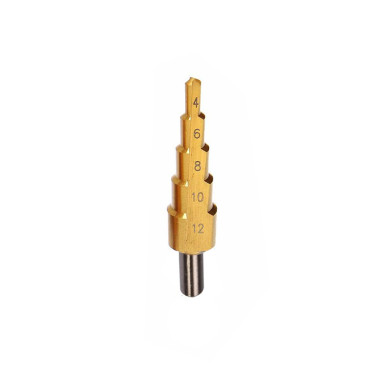 [77800] Burghiu metal HSS-TI conic in trepte 4-12mm Proline