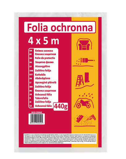 [0418-250440] Folie de protectie 440g lpde reciclat 4 x 5m Hardex