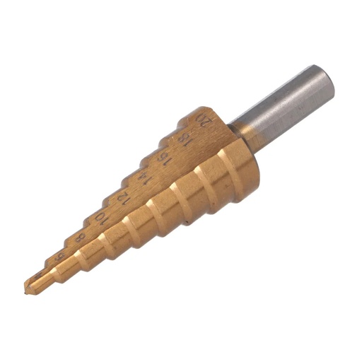 [ega-6647] Burghiu in trepte pentru metal HSS Titanizat 4-20mm Faster Tools