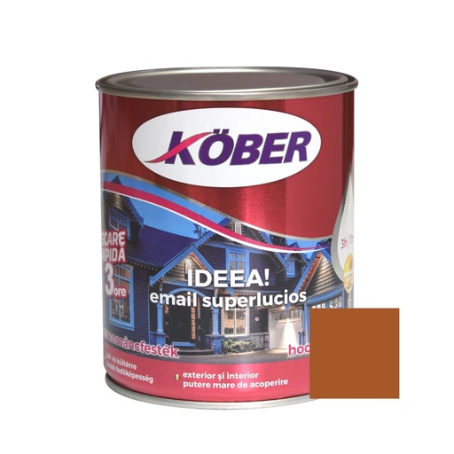 [e51455-c2.5l] Vopsea alchidica pentru lemn / metal, Kober Ideea, interior / exterior, ocru, 2.5 L