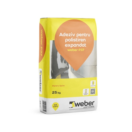 [5115] Weber P37 - Adeziv pentru politiren expandat, sac de hârtie 25 kg 48saci/pal