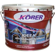 [e51650-b10l] Vopsea alchidica pentru lemn / metal, Kober Ideea, interior / exterior, albstru mediu, 10 L