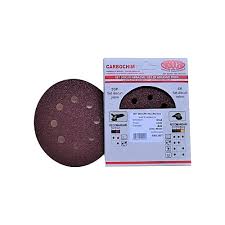 [sv12540] Set 5 bucati discuri velcro, SV125x8 HENR granulatie 40 suport hartie pentru slefuire, finisare lemn si metal in mediu uscat Carbochim