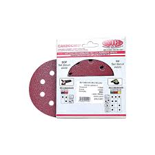 [sv11580] Set 5 bucati discuri velcro, Carbochim, SV115x8 HENR granulatie 80 suport hartie pentru slefuire, finisare lemn si metal in mediu uscat