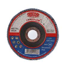 [sfi5786] Disc lamelar frontal, pentru otel / inox, Carbochim SFI 125 x 22 mm, granulatie 80