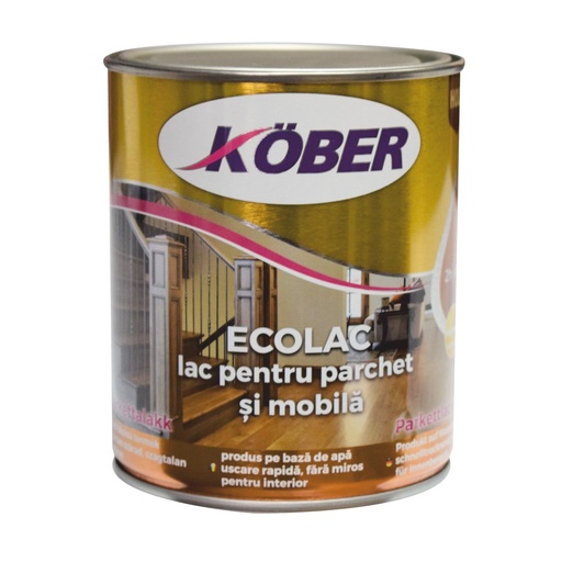 [l8301wl-c0.75l] Lac pentru parchet Kober Ecolac L 8301, transparent, 0.75 L