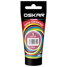 [7524] Pigment D, superconcentrat, rosu oxid 8, pentru vopsea lavabila, 30ml Oskar 