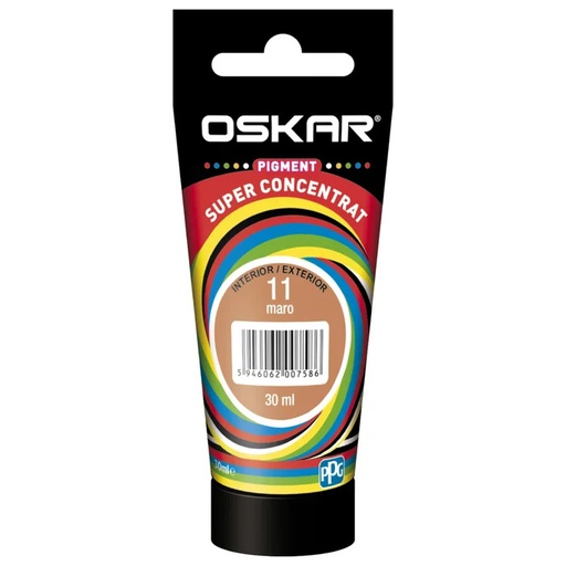 [7586] Pigment D, superconcentrat, maro 11, pentru vopsea lavabila, 30ml Oskar 