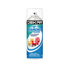 [23234] Spray vopsea lemn / metal, Diamond Gloss, alb, interior / exterior, 400ml Oskar