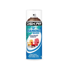 [23272] Spray vopsea lemn / metal, Oskar Diamond Gloss, maro deschis, interior / exterior, 400 ml