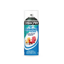 [23326] Spray vopsea lemn / metal, Oskar Diamond Gloss, verde inchis, interior / exterior, 400 ml