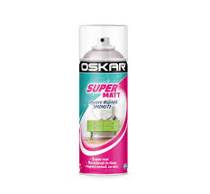 [23333] Spray vopsea lemn / metal, Super Matt, alb, interior / exterior, 400ml  Oskar