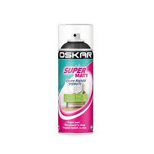 [23340] Spray vopsea lemn / metal, Oskar Super Matt, negru, interior / exterior, 400 ml