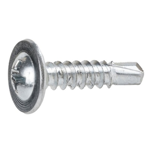 [4225] Șurub autoforant cu cap plat + saiba 4.2x25 zincat ph2