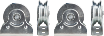 [628197] Roata Aplicata Multi-Profil cu Suport si Rulment pentru Porti Culisante / D[mm]: 90; S[kg]: 300 Evotools