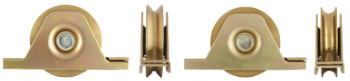[674207] Roata Semi-ingropata cu Suport si Rulment pentru Porti Culisante / D[mm]: 90; Profil: R; S[kg]: 125 Evotools