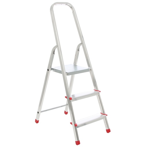 [alv2913] Scara aluminiu, 1x3 trepte, inaltime de lucru 2.7m, 120kg Alverosal