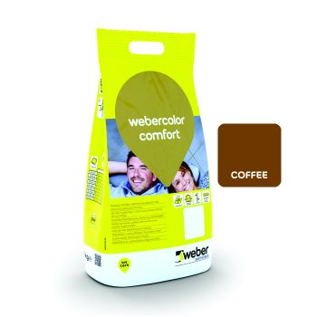 [br317] Webercolor comfort COFFEE - Chit flexibil pentru rosturi de 1 - 6 mm, clasa CG2 A W, sac PE 2 kg
