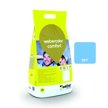 [bl707] Webercolor comfort SKY - Chit flexibil pentru rosturi de 1 - 6 mm, clasa CG2 A W, sac PE 2 kg