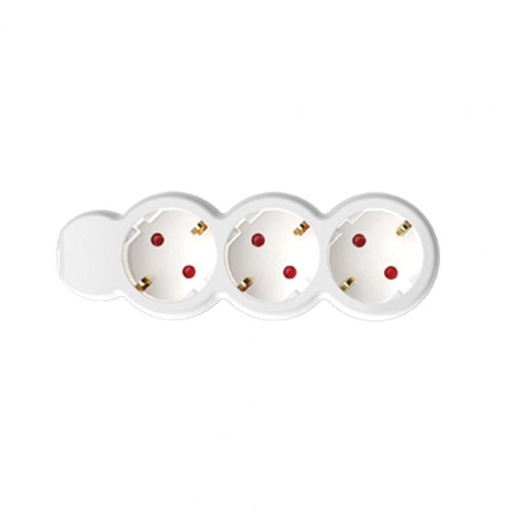 [NV 3-3/WH/1,5] Prelungitor 3 prize, 3 m, 3x1,5mm2, alb Somogyi