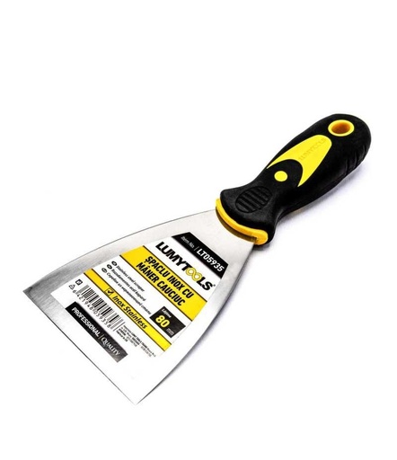[lt05935] Spaclu inox cu maner cauciuc LT05935 80mm Lumytools